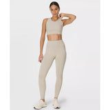 Sweaty Betty Ultimate Move Marl Sports Bra In Dusk Beige Marl
