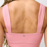 Sweaty Betty Ultimate Studio Ruched Bra In Dark Deco Pink