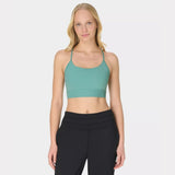 Sweaty Betty Ultimate Studio Yoga Ribbed Bra In Quartz Green