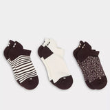 Sweaty Betty Workout Trainer Socks 3 Pack In Brown