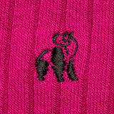 Swole Panda Bamboo Socks In Cerise