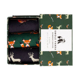 Swole Panda Countryside Sock Box - 3 Pairs of Bamboo Socks