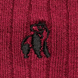 Swole Panda Deep Burgundy Bamboo Socks