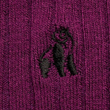 Swole Panda Deep Purple Bamboo Socks