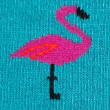 Swole Panda Flamingo Socks in Blue