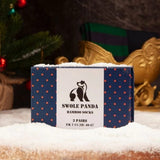 Swole Panda Orange and Blue Sock Box 3 Pairs of Bamboo Socks