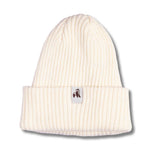 Swole Panda Organic Cotton Beanie In Cream