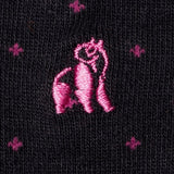 Swole Panda Spotted Bamboo Socks In Pink