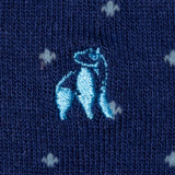 Swole Panda Spotted Sky Blue Bamboo Socks