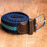 Swole Panda Woven Belt in Blue/Sky Blue