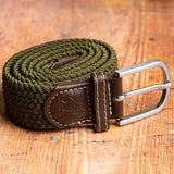 Swole Panda Woven Belt in Khaki