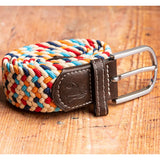 Swole Panda Woven Belt in Multicolour Zig-Zag