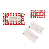 Christmas Game - General Knowledge Trivia Christmas Mini Sleigh - 6.5cm
