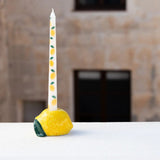 Lemon Ceramic Candle Holder, 6cm