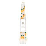 Lemon Taper Dinner Candles, 2 Pack