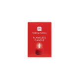 Talking Tables Flameless LED Tealight Candle In Red