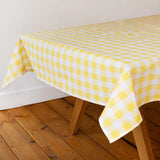 Talking Tables Gingham Fabric Tablecloth In Yellow