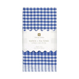 Talking Tables Gingham Tea Towels/Napkins In Blue