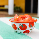 Tomato Enamel Bowl In Red, 12cm