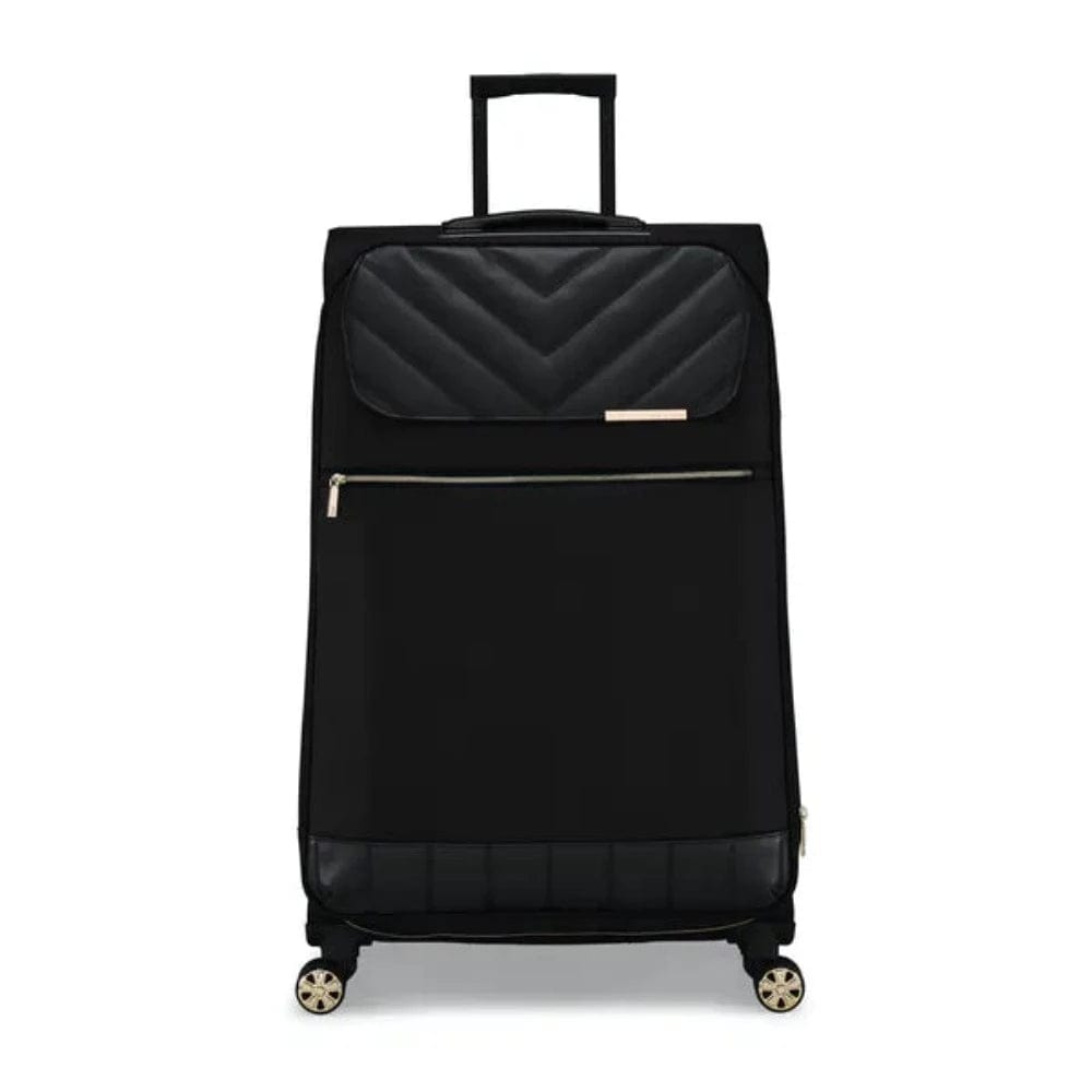 Ted Baker Albany Large 4 Wheel Luggage Case In Black