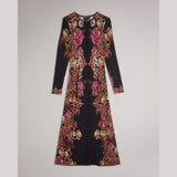 Ted Baker Analou Midi Dress With Baby Lock Seams