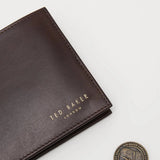 Ted Baker Antonys Core Bifold Leather Wallet in Chocolate Brown