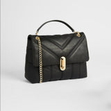 Ted Baker Ayahlin Puffer Quilted Leather Crossbody Bag Black