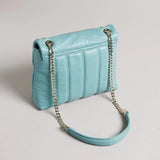Ted Baker Ayalina Quilted Puffer Small Shoulder Bag Blue