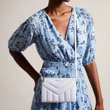 Ted Baker Ayasini Quilted Puffer Crossbody Bag Light Blue