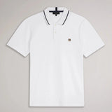 Ted Baker Camdn Short Sleeve Polo Shirt in White