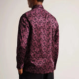 Ted Baker Comlee Printed Shirt Maroon