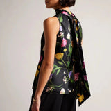Ted Baker Demitri Floral Cowl Neck Top