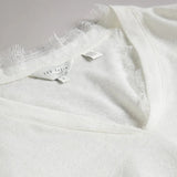 Ted Baker Effiy V-Neck Vest With Lace Neckline in White