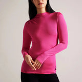 Ted Baker Eloria Twist Neck Fitted Top Pink