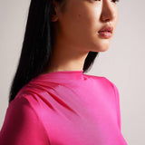Ted Baker Eloria Twist Neck Fitted Top Pink