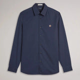 Ted Baker Fonik Long Sleeve Poplin Shirt Navy