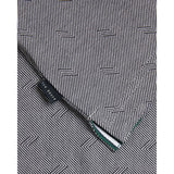 Ted Baker Ginald Short Sleeve Herringbone Stitch Zip Polo in Black