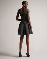 Ted Baker Glitzia Metallic Skater Dress