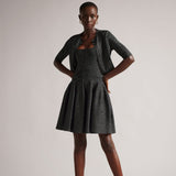 Ted Baker Glitzia Metallic Skater Dress