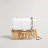 Ted Baker Jayisi Imitation Croc Basket Bag Ecru