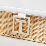 Ted Baker Jayisi Imitation Croc Basket Bag Ecru