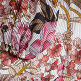 Ted Baker Jaylaah Floral Balloon Sleeve Blouse in Dark Red