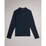 Ted Baker Karpol Long Sleeve Modal Polo Shirt in Navy
