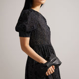 Ted Baker Niasa Bow Detail Clutch Black
