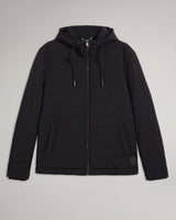 Ted Baker Ovarn Showerproof Funnel Neck Jacket Black