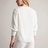 Ted Baker Raili Woven Front V Neck Sweater