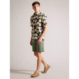 Ted Baker Sallins Magnolia Print Cotton Shirt in Multi