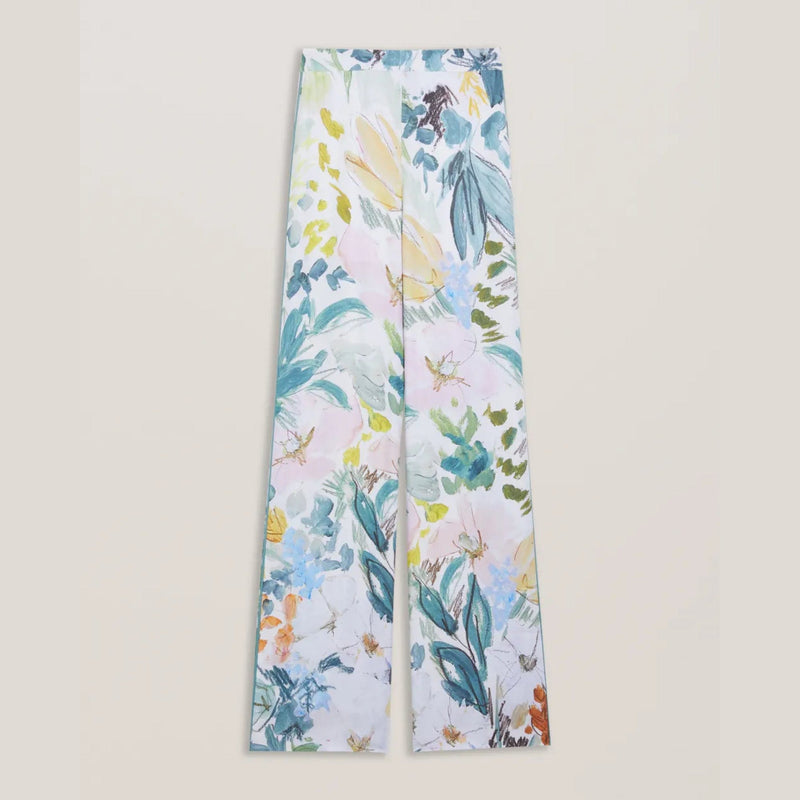Ted Baker Sarca Floral Print Wide Leg Trousers