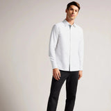 Ted Baker Solurr Long Sleeve Oxford Shirt White