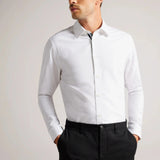 Ted Baker Solurr Long Sleeve Oxford Shirt White